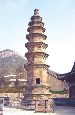 空相寺達摩塔，此乃紀念達摩祖師涅槃之地